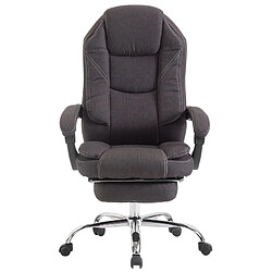 Avis Decoshop26 Fauteuil de bureau avec repose-pieds - Gris foncé