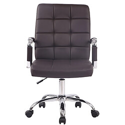 Decoshop26 Fauteuil de bureau - Marron