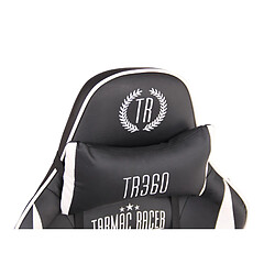 Decoshop26 Tarmac Racer - Noir et blanc pas cher