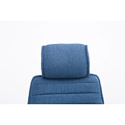 Decoshop26 Fauteuil de bureau - Bleu pas cher