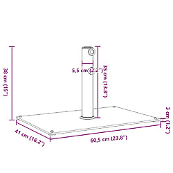 VidaXL Base de Parasol Ã˜32/38/48 mm pas cher