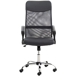 Decoshop26 Fauteuil de bureau - Gris