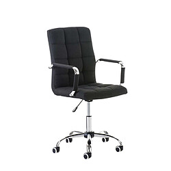 Decoshop26 fauteuil de bureau - Noir