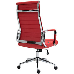 Avis Decoshop26 Fauteuil de bureau cuir - Rouge