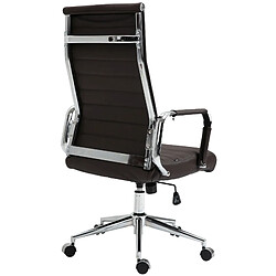 Avis Decoshop26 Fauteuil de bureau pivotant relax - Marron