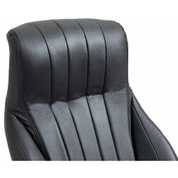 Acheter Decoshop26 Fauteuil de bureau cuir - Noir