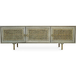 ICONIK INTERIOR Buffet en Bois - Meuble TV Stile Vintage - Opa Bois naturel