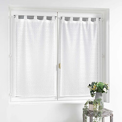 Douceur D'Interieur Paire de voilages maille Apolline - 60 x 90 cm - Blanc