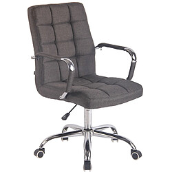 Decoshop26 Fauteuil de bureau - Gris foncé