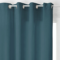 Acheter Toilinux Lot de 2 Rideaux Lilou - 140 x 260 cm - Bleu canard
