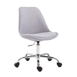 Decoshop26 Fauteuil de bureau pivotant - Gris