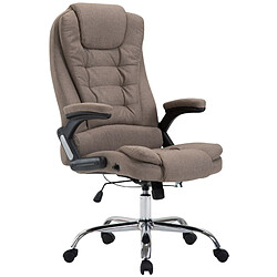 Decoshop26 Fauteuil de bureau XXL - Argent