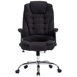 Decoshop26 Fauteuil de bureau XXL - Noir