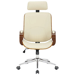 Decoshop26 Fauteuil de bureau pivotant - Marron