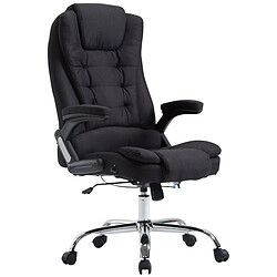 Decoshop26 Fauteuil de bureau XXL - Noir