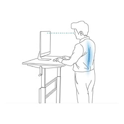 Bcelec Bureau en acier - Noir pas cher