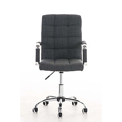 Decoshop26 Fauteuil de bureau inclinable - Gris