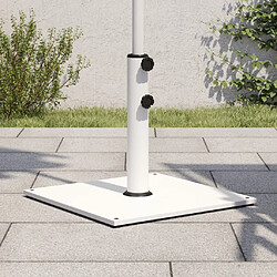 vidaXL Base parasol carré 17 kg blanc