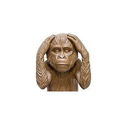 Iconik Interior Figurine Singe Sourd - Marron pas cher