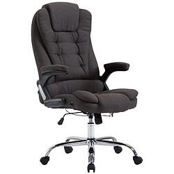 Decoshop26 Fauteuil de bureau XXL - Gris foncé