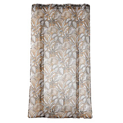 Douceur D'Interieur Voilage à œillets PUNTA - Voile sablé imprimé - 140 x 240 cm - Camel