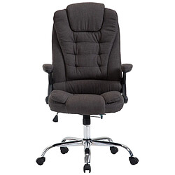 Decoshop26 Fauteuil de bureau XXL - Gris foncé