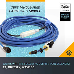 Avis DOLPHIN BY MAYTRONICS Cable d'alimentation avec swivel diy 24m dyn 2010 pour robot dolphin wave 80 et prox1 - 9995871-DIY - DOLPHIN