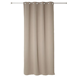 Toilinux Lot de 2 Rideaux occultants Louisa - 140 x 260 cm - Marron clair