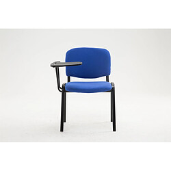 Decoshop26 Chaise visiteur de bureau - Bleu