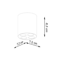 Sollux Zoe Downlight Rond - Blanc pas cher