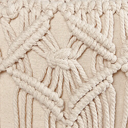 Beliani NAWABAD - Beige Coton pas cher