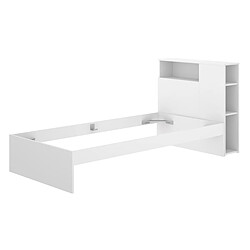 Avis Pegane Tête de lit avec cadre de lit - Blanc