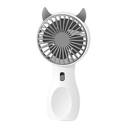 Avizar Mini Ventilateur Kawaii Ventilateur portatif - Design kawaii - Silencieux - USB rechargeable - Blanc