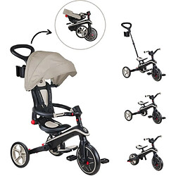 GLOBBER Tricycle EXPLORER 4EN1 Pliable - Taupe