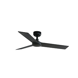 Faro Barcelona Petit ventilateur de plafond DC noir et noyer, 6 vitesses 