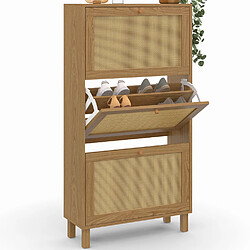 Idmarket MARKET HANAE - 3 portes effet cannage