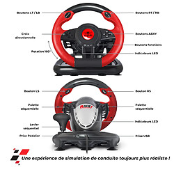 Acheter Spirit of Gamers RACE WHEEL PRO 1 - Noir/Rouge