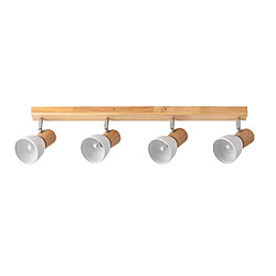 Ledkia Plafonnier Tautau 4 Spots Blanc