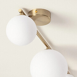 Ledkia Moonlight Brass Plafonnier - Blanc