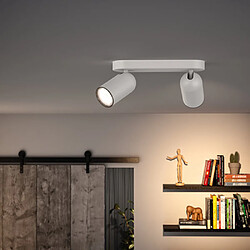 Philips Ledkia Plafonnier 2 Spots Blanc pas cher
