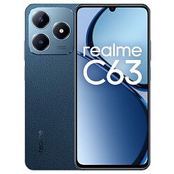 Realme C63 - Bleu Smartphone 6.74" - 8 Go RAM - 256 Go - Android 13 - Batterie 5000 mAh