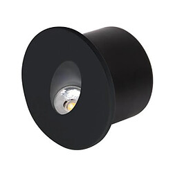 HOROZ ELECTRIC Spot LED mural rond noir 3W 4000K