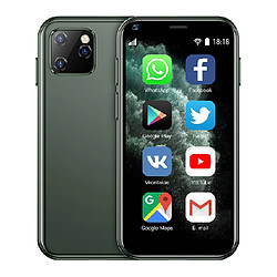 Yonis Smartphone Ultra Mince 2.5" - Vert Smartphone compact 2.5" - Quad Core - Bluetooth - Dual SIM - 3G