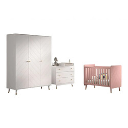 VIPACK Billy set commode et lit - Rose
