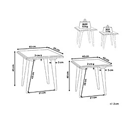 Avis Beliani Ensemble de tables BELIDHA