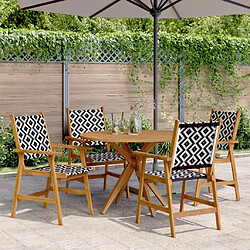 vidaXL Ensemble à manger de jardin 5 pcs