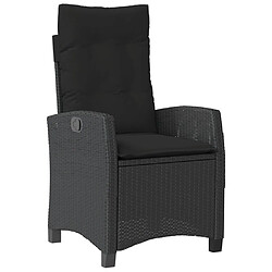 Avis VidaXL Ensemble à manger 3 pcs - Noir