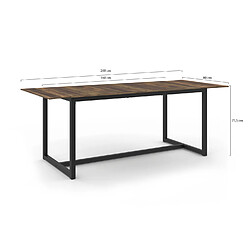 Idmarket Market Table HAWKINS Extensible pas cher