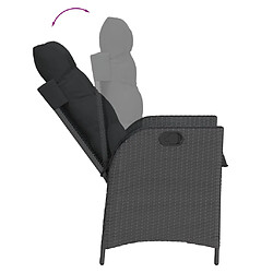 Acheter VIDAXL 7pcs Noir Résine tressée