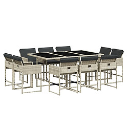 vidaXL Ensemble à manger 11 pcs